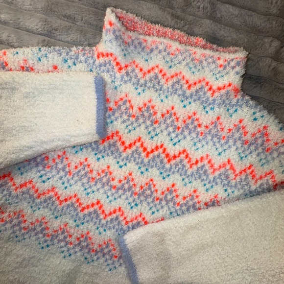 Anthropologie Pilcro Sweater Womens 10 Selene Fair Isle Nordic Stretch Boxy Fit - Picture 5 of 10